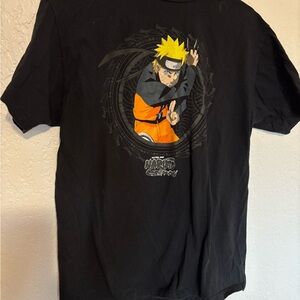 Anime Character Graphic Black and Orange Tee